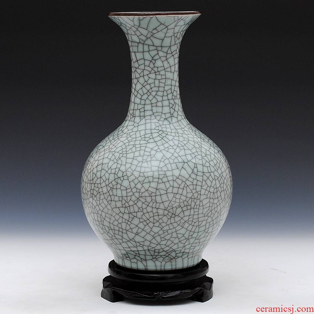Archaize of jingdezhen ceramics up crack glaze vase bottle after classical household adornment handicraft furnishing articles