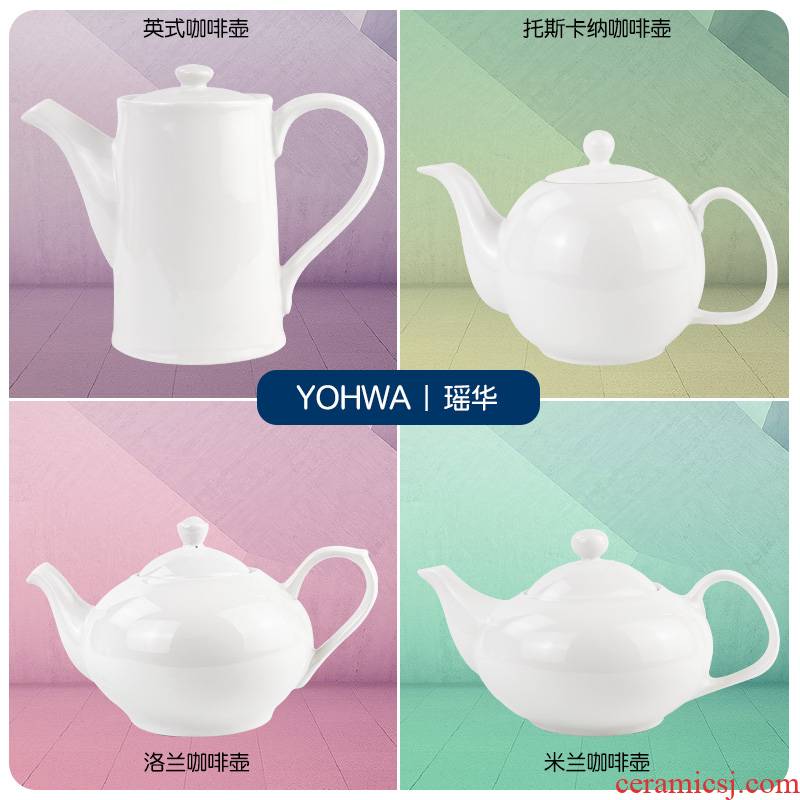 Yao hua ceramic coffee pot of tea pot pottery teapot large cold pot teapot flower pot large capacity