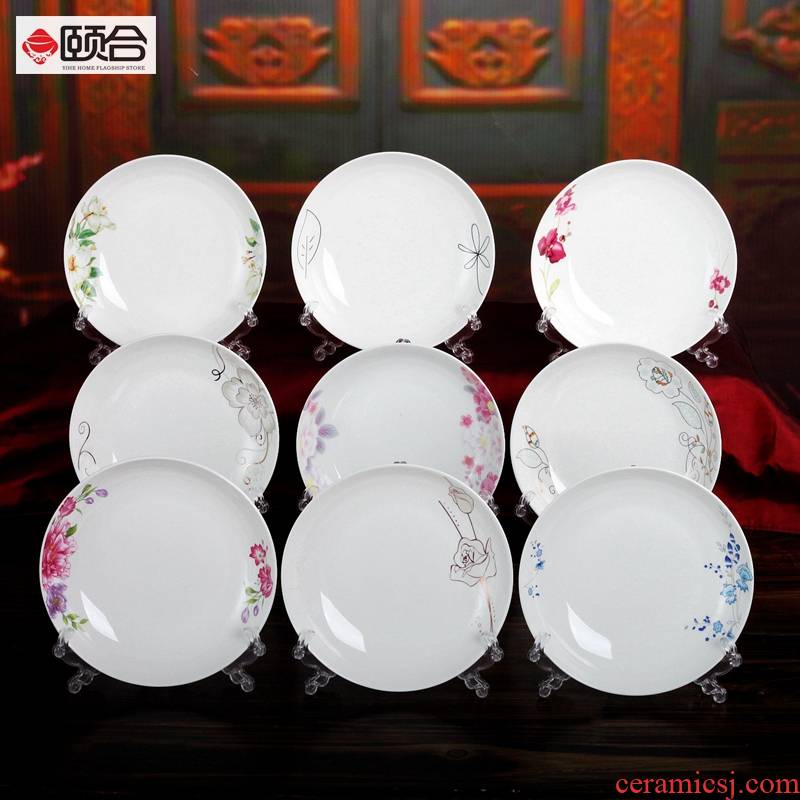 7 inches round FanPan ipads China tableware more design and color is a microwave oven sheng ipads cold dish fruit plate