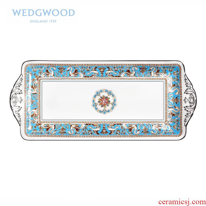 British Wedgwood Florentine fiorentina sandwich plate of the long ipads porcelain snack plate tray