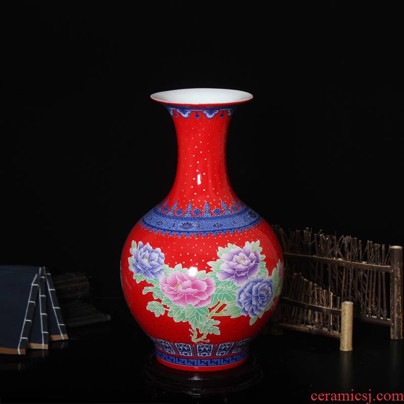 Hc - 099 jingdezhen ceramics vase furnishing articles antique Chinese style home sitting room adornment handicraft large landing