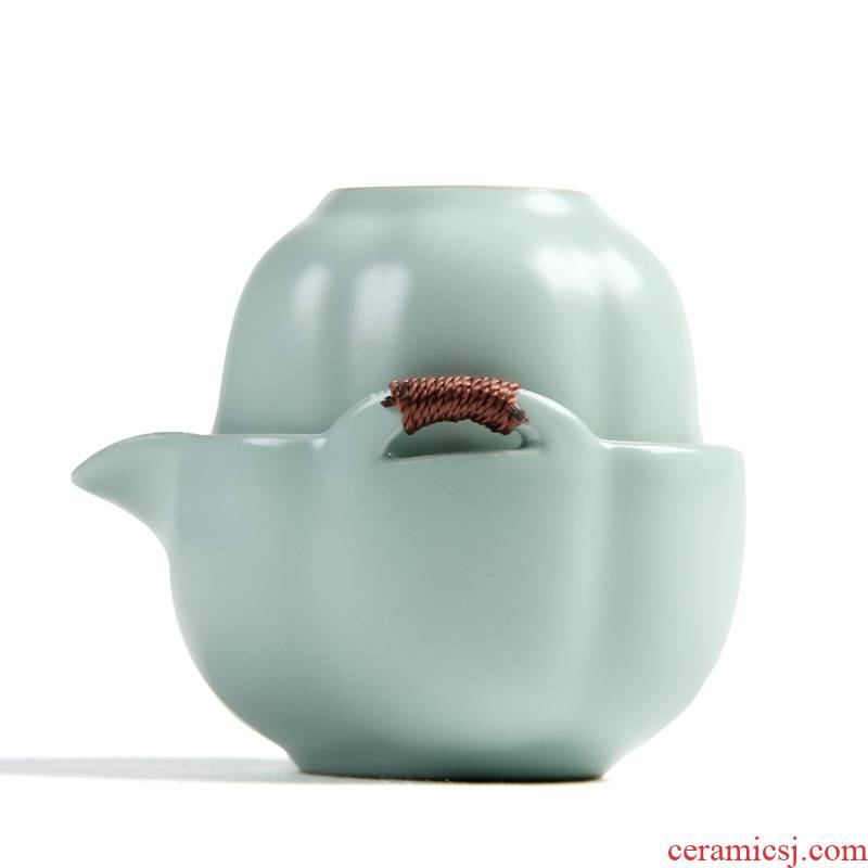 ZongTang to yet to crack a cup a pot of two single office is suing travel ceramic cup kung fu tea set with two cups