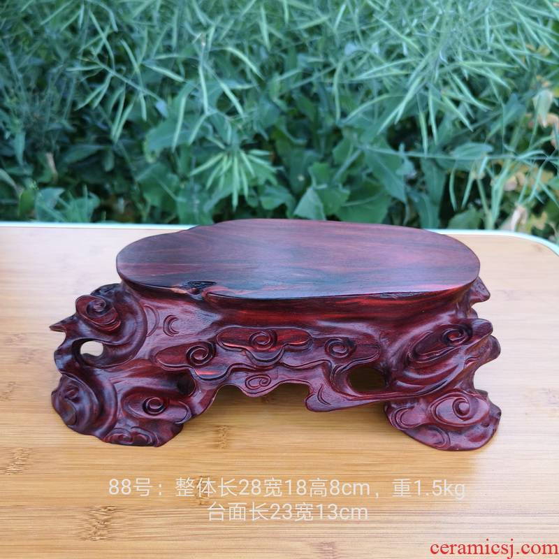 Pianology picking 88 redwood carved base solid wood handicraft furnishing articles base with flowers miniascape base