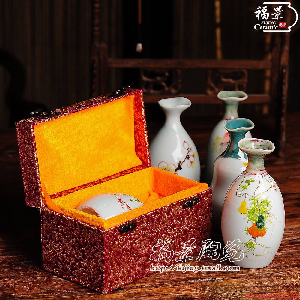 Creative ceramic handicraft furnishing articles hand - made flowers tea classic adornment home sitting room hydroponic flower vase