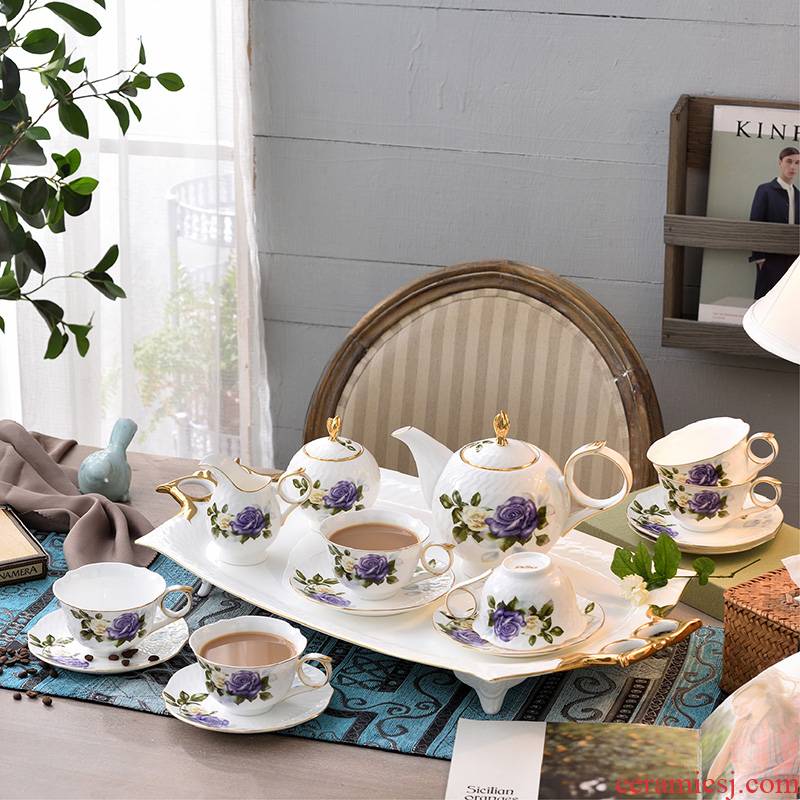 British tea suit European ceramic coffee set elegant gifts home coffee tea set
