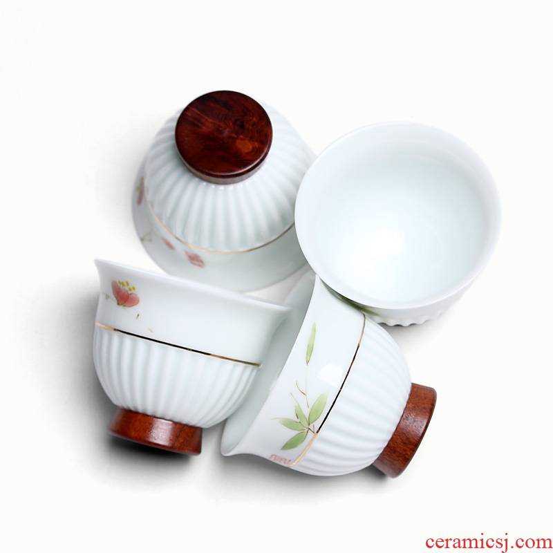 Mingyuan FengTang all hand hand sample tea cup thin foetus masters cup hot creative Japanese ceramic cups individual cup M
