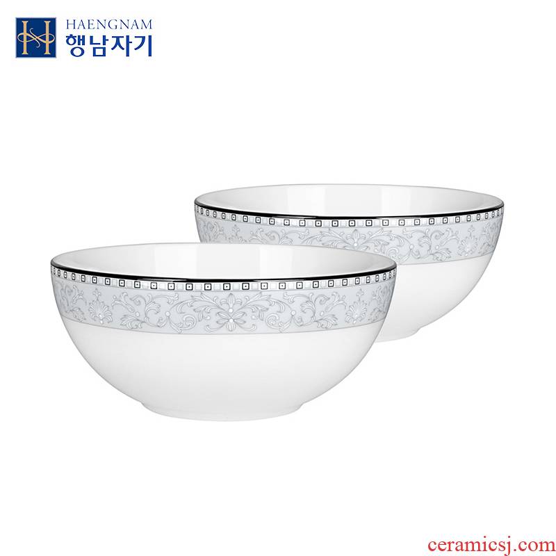 HAENGNAM Han Guoxing south rural 7 inch CC rainbow such use 2 only glair ipads porcelain tableware Korean big bowl