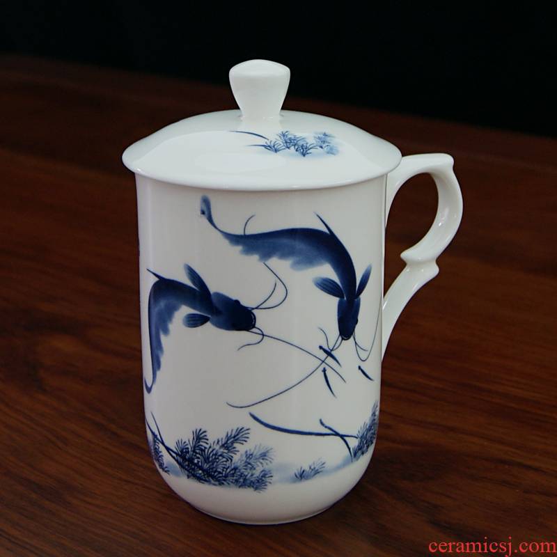 Jingdezhen ceramic cups cups with cover ipads porcelain cup office meeting gift cup cup package mail at home