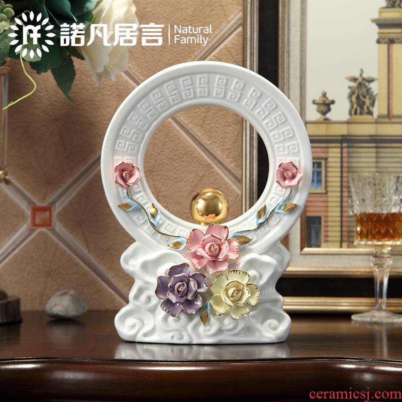 Jingdezhen ceramic office study living room home furnishing articles lucky decoration and European choi, gifts and auspicious decoration