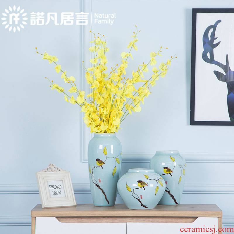 Mesa of jingdezhen ceramic vase creative I and contracted sitting room home furnishing articles flower arranging hotel decorative arts