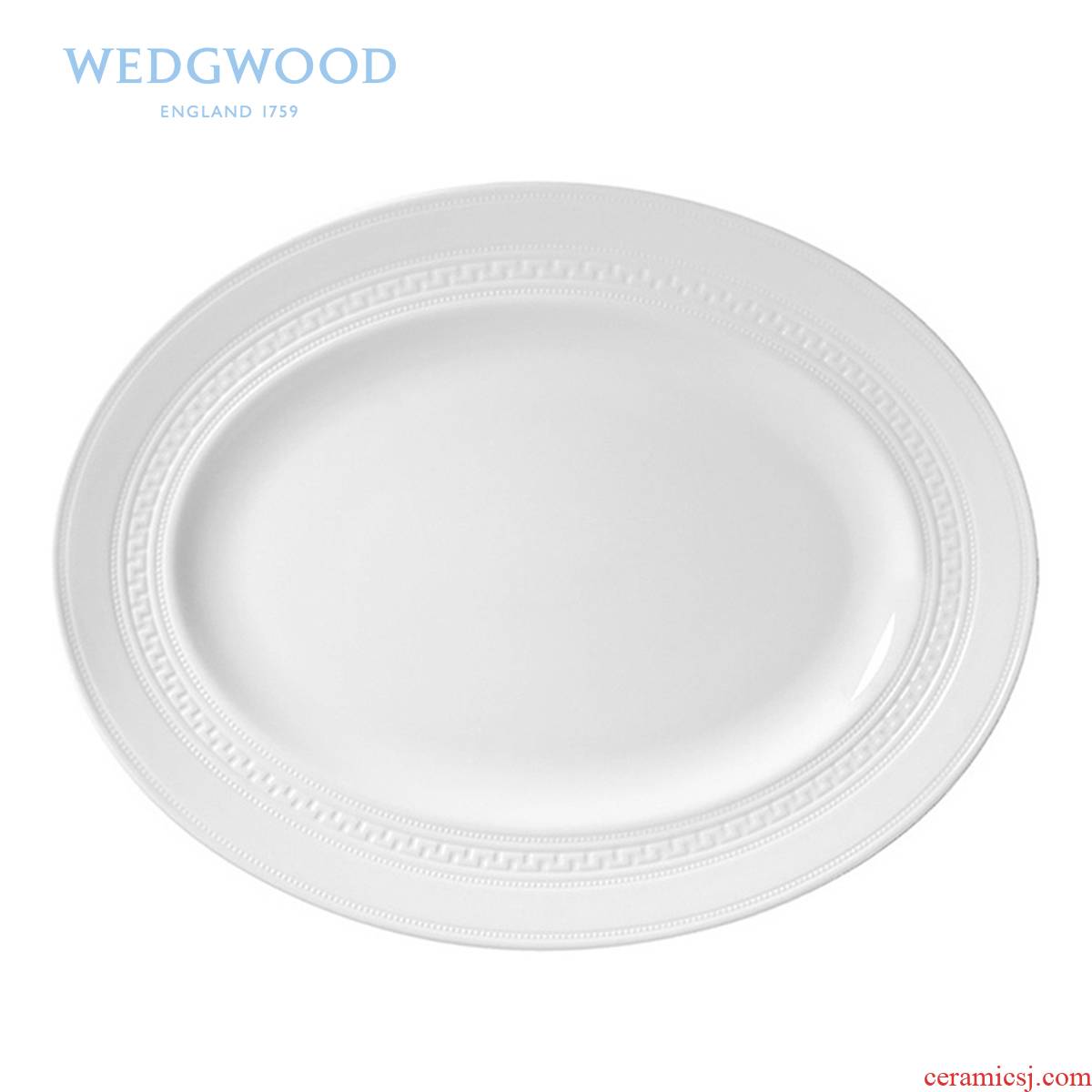 Wedgwood waterford Wedgwood Intaglio anaglyph 35 cm ipads China big fish dish of high - grade ipads China tableware