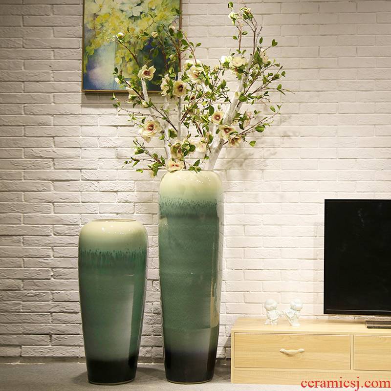 Club villa decoration decoration ceramics of large vase in the sitting room porch hotel office furnishing articles simulation of flower