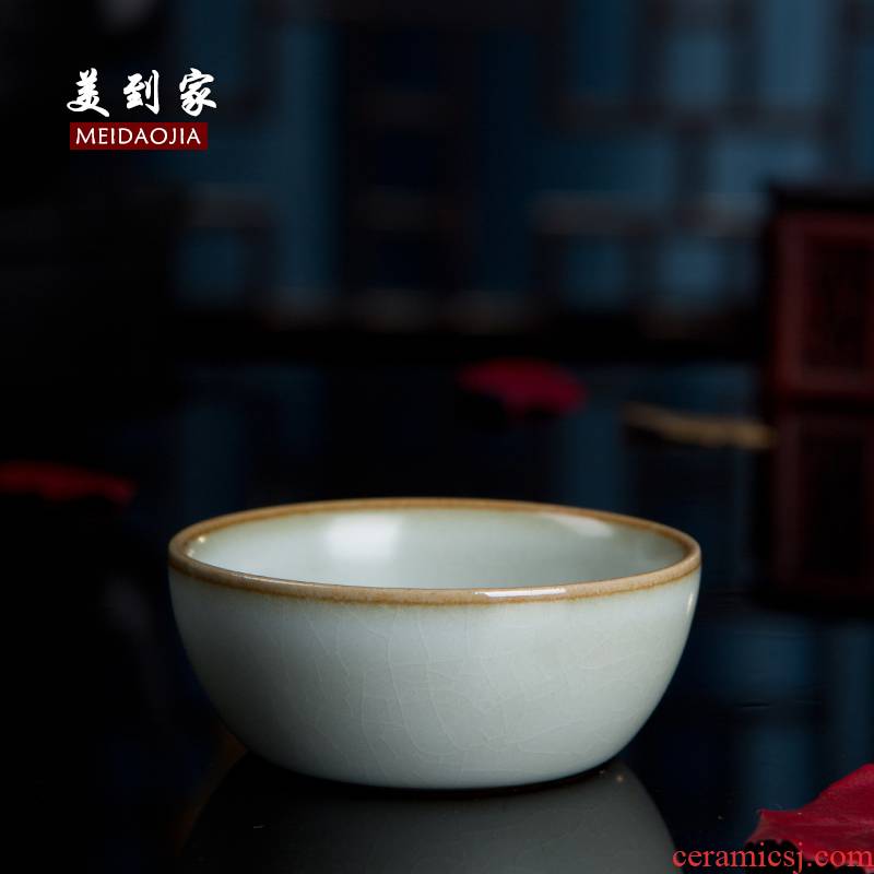 Beautiful home your up ceramic kung fu tea tea set purple sand cup cup sample tea cup bowl medium shallow cup