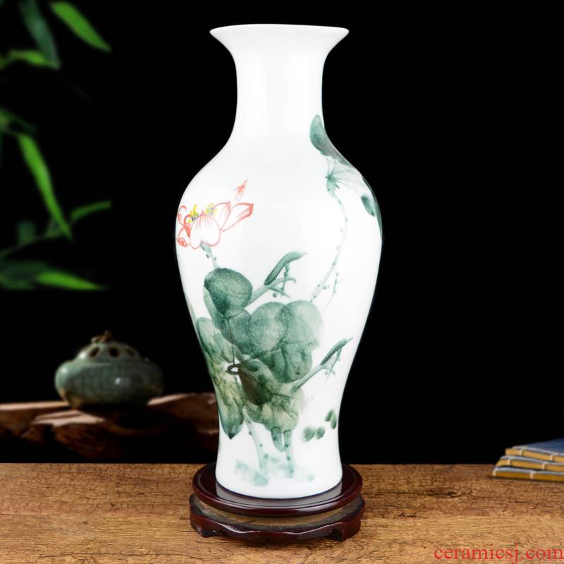 Jingdezhen ceramics hand - made enamel vase large Chinese flower arrangement is an art that sitting room adornment table surface furnishing articles