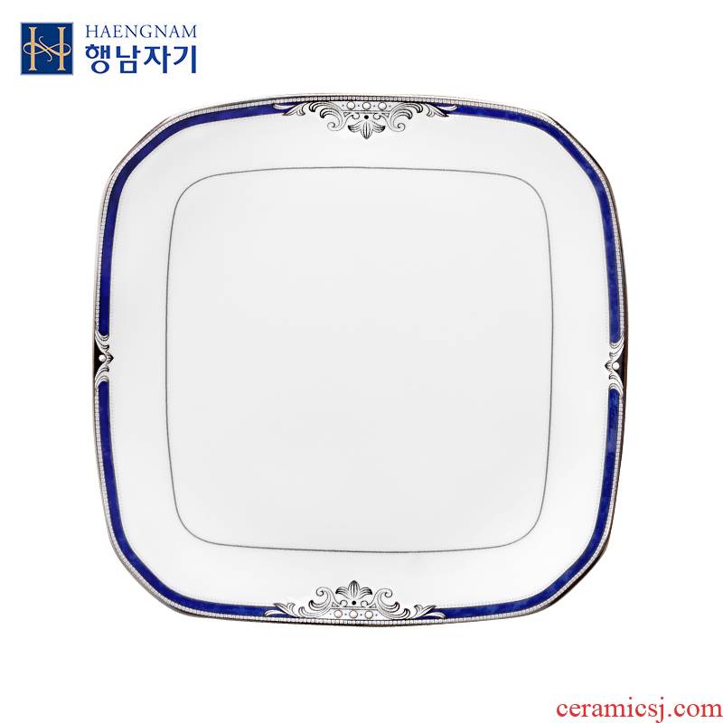 HAENGNAM Han Guoxing corners of south China knight 9 inches flat single ipads porcelain tableware cold dish