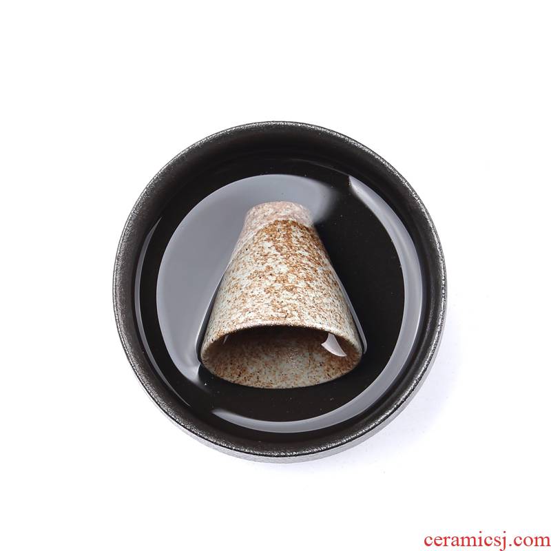 ZongTang to restoring ancient ways is coarse pottery tea to wash to the Japanese coarse pottery cup for wash washing pen ceramic tea kungfu tea accessories