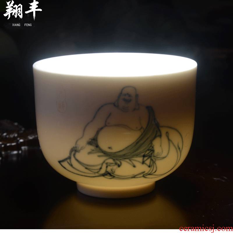 Xiang feng pure manual celadon kung fu tea cup, ceramic sample tea cup master cup cup individual cup