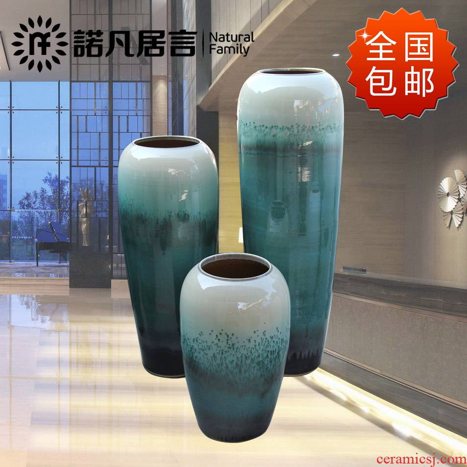Jingdezhen ceramic hotel villa garden of large vases, the sitting room porch up flower flower, adornment is placed