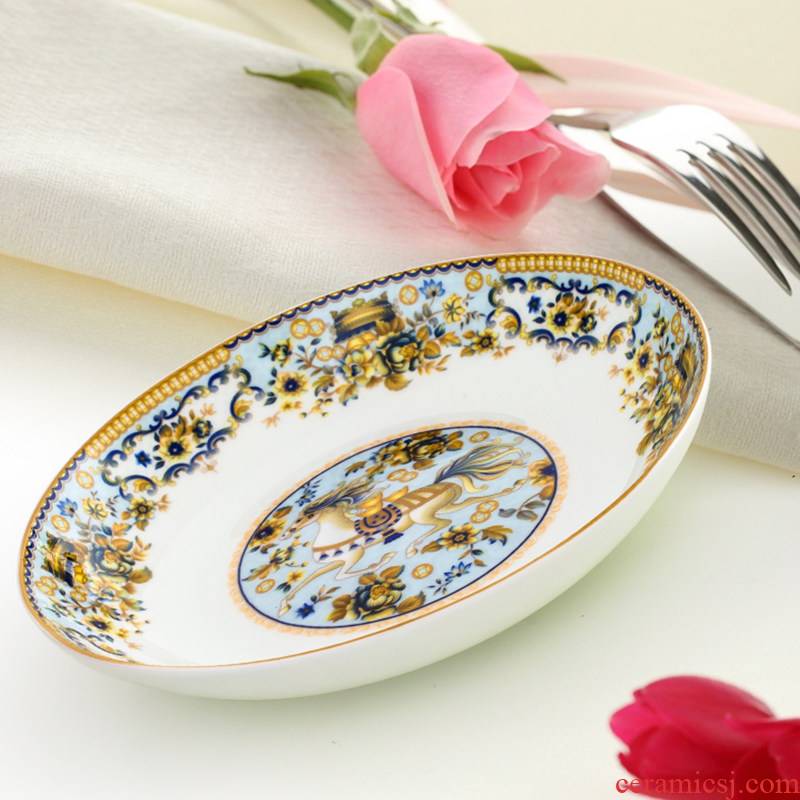 58 head of jingdezhen ceramic tableware glair use disk bowl dish dish housewarming gift set microwave oven