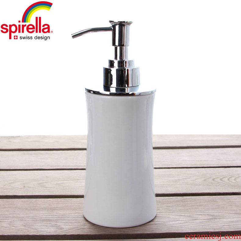 SPIRELLA/silk pury ceramic hand sanitizer bottle bathroom toilet creative soap lotion bottle bottle pressure