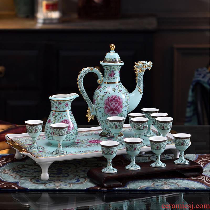 Ipads China suit ceramics Chinese liquor cup suit archaize creative ancient furnishing articles