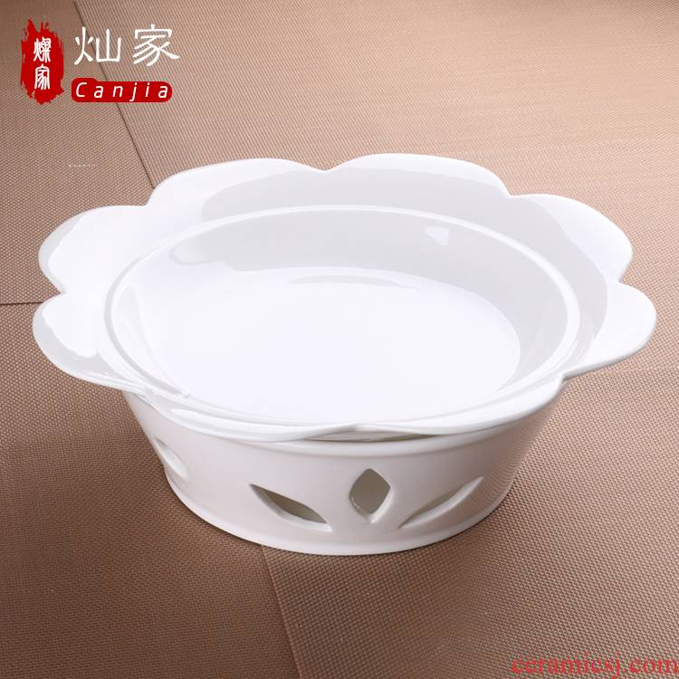 Can is home heating furnace of the heat preservation tableware Can diy ceramic based lotus expressions using furnace pan fish 0