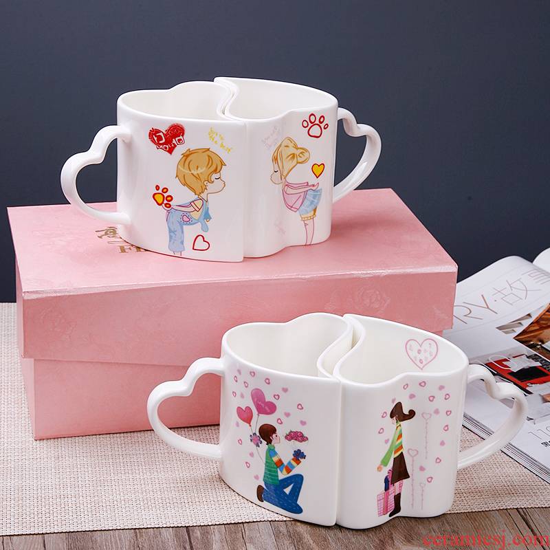 Ipads porcelain cup to send a cups of ipads China creative glass ceramic cup programs gift set CPU valentine 's day