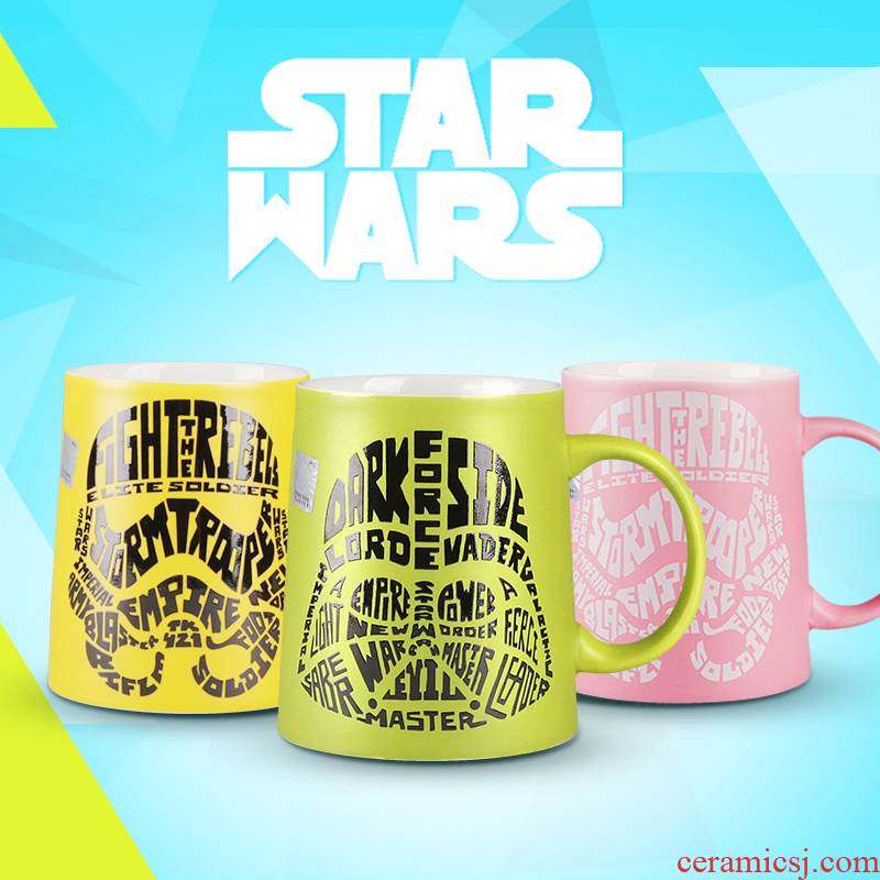 Ya cheng DE glass ceramic mugs, creative cup overflow mark cup Star Wars comics ceramic cup