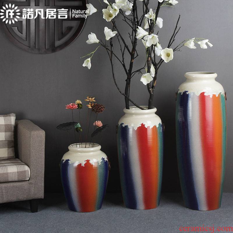 Large ceramic vase American ground flower arranging hotel restaurant covers I sitting room porch decorate household furnishing articles