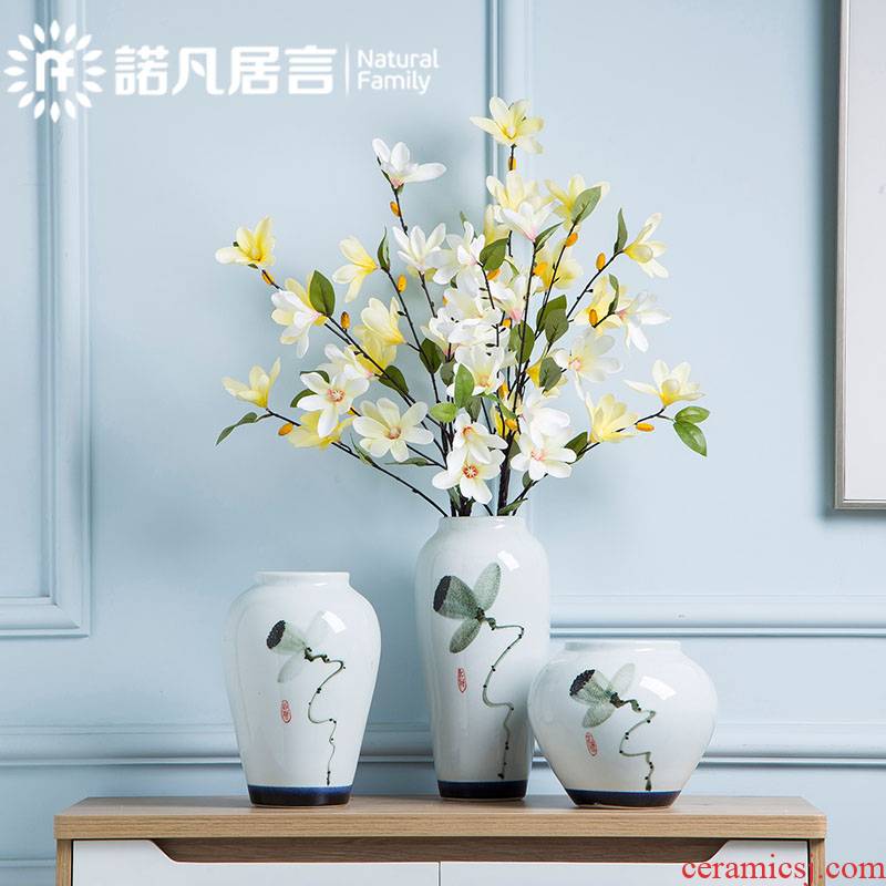 Mesa of jingdezhen ceramic vases, new Chinese style hotel furnishing articles dried flowers flower arrangement sitting room decoration decoration decoration