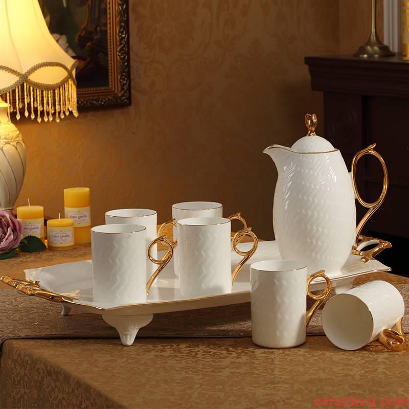 European household ceramic cup with a suit ipads porcelain tray afternoon tea cups cold water bottle suit