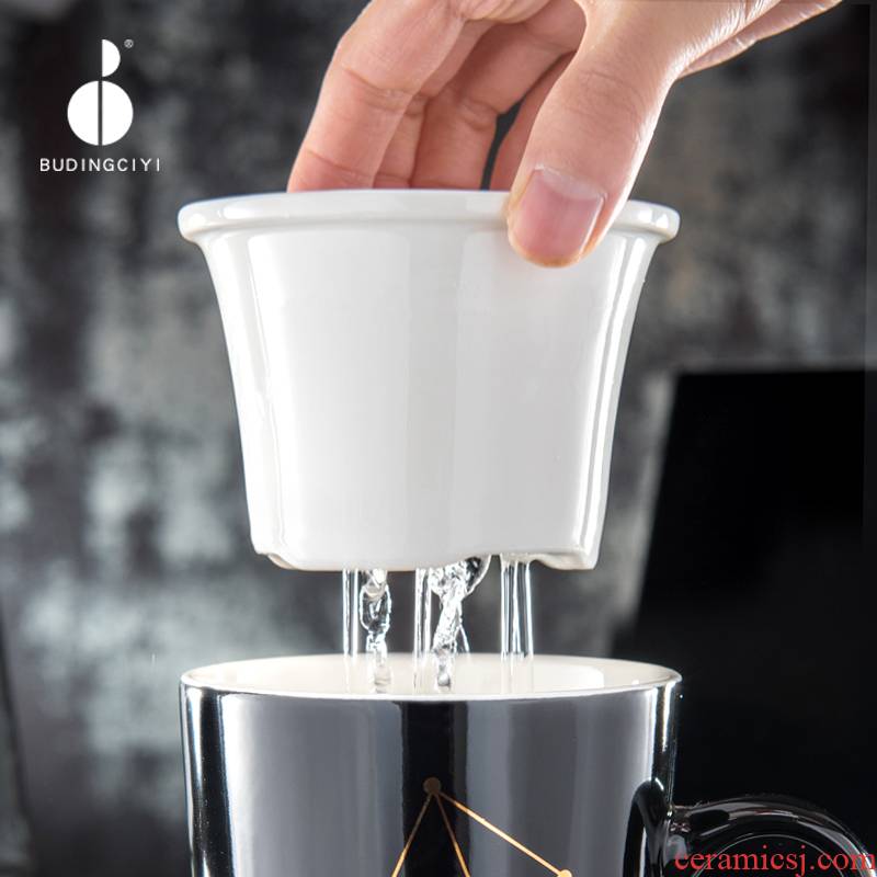 Creative ceramic) tea tea filter filter move home tea strainer office tea tea accessories