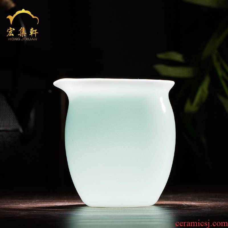 Jingdezhen ceramic fair keller points tea is tea sets accessories and a cup of tea to implement shadow celadon jade porcelain cup