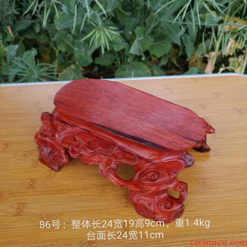 Pianology picking 86 redwood carved base solid wood handicraft furnishing articles base with flowers miniascape base