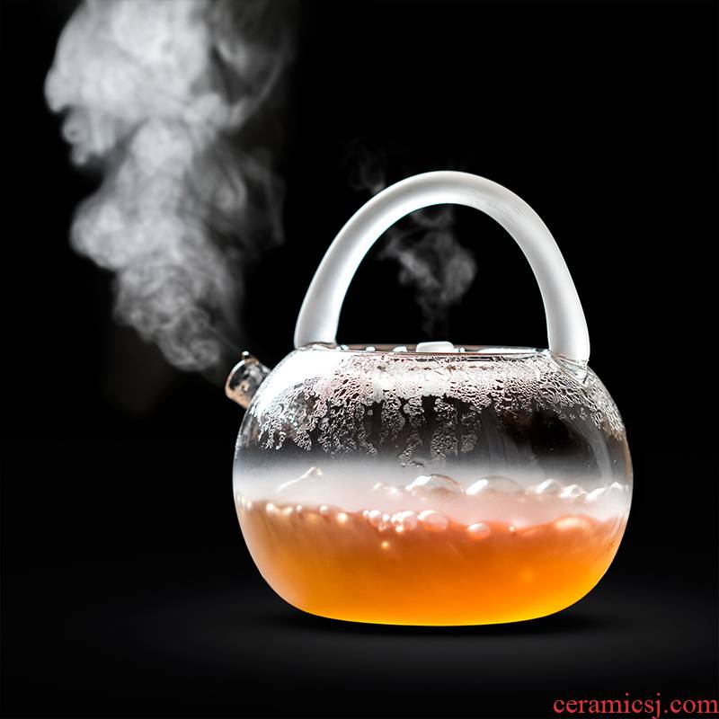 Boiling tea is high temperature resistant glass teapot miniature tea boiled tea stove household electric TaoLu small capacity