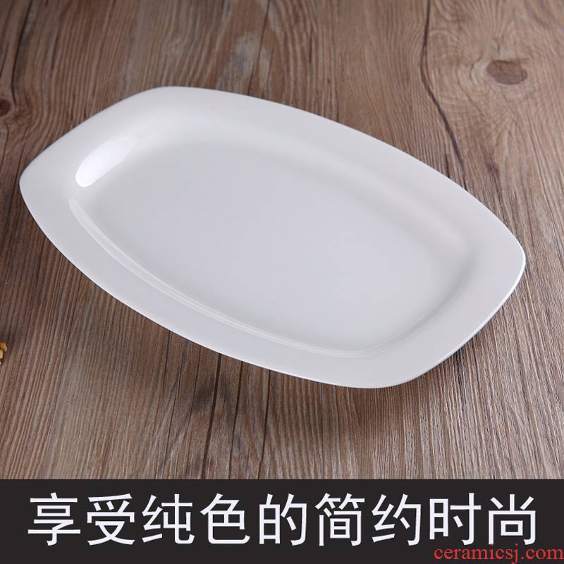 Fish ipads porcelain plate new ceramic tableware with 12 inches of pure Japanese household hotel on disc fruit bowl a cold dish