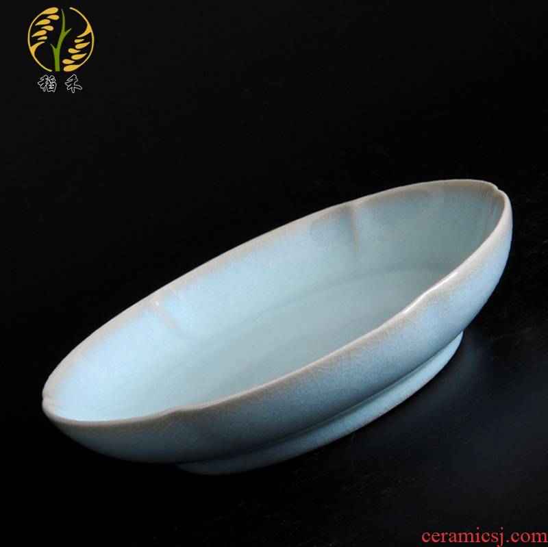 Wash your up porcelain sunflower Chinese style household study Chinese antique ceramics handicraft disc plate decoration furnishing articles