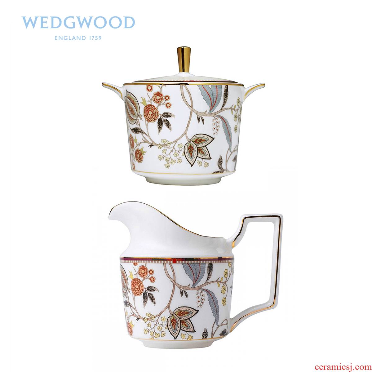 Wedgwood waterford Wedgwood Pashmina Bohemian ipads China milk sugar cylinder cylinder suit coffee set