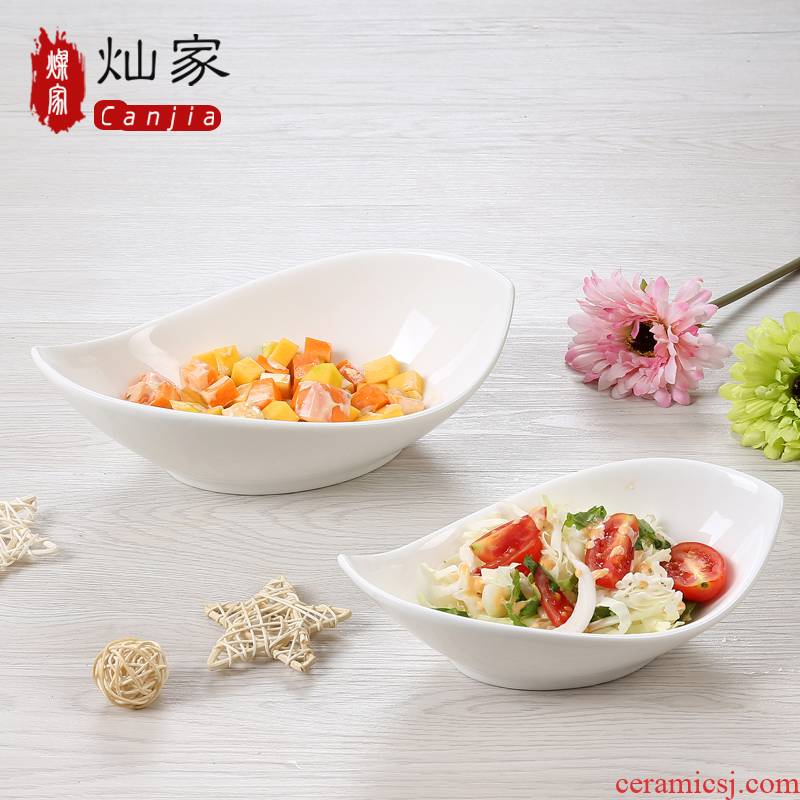 Can is profiled home ceramic dinner plate abnormity of plate all the salad bowl starch plate ceramic tableware