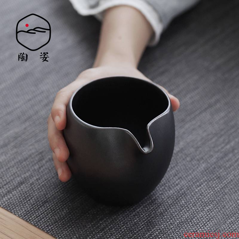 TaoZi more coarse pottery up hand points tea is tea sea ceramics fair keller Japanese kung fu tea accessories tea taking