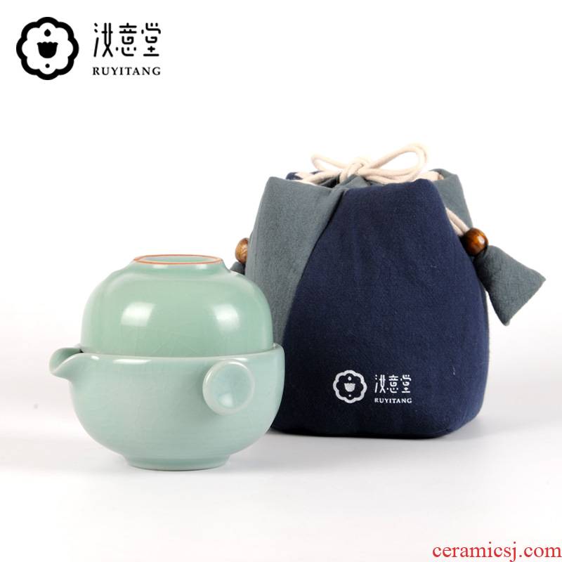 Your up crack 1 cup Your porcelain a pot of a portable kung fu tea set single ceramic is suing travel