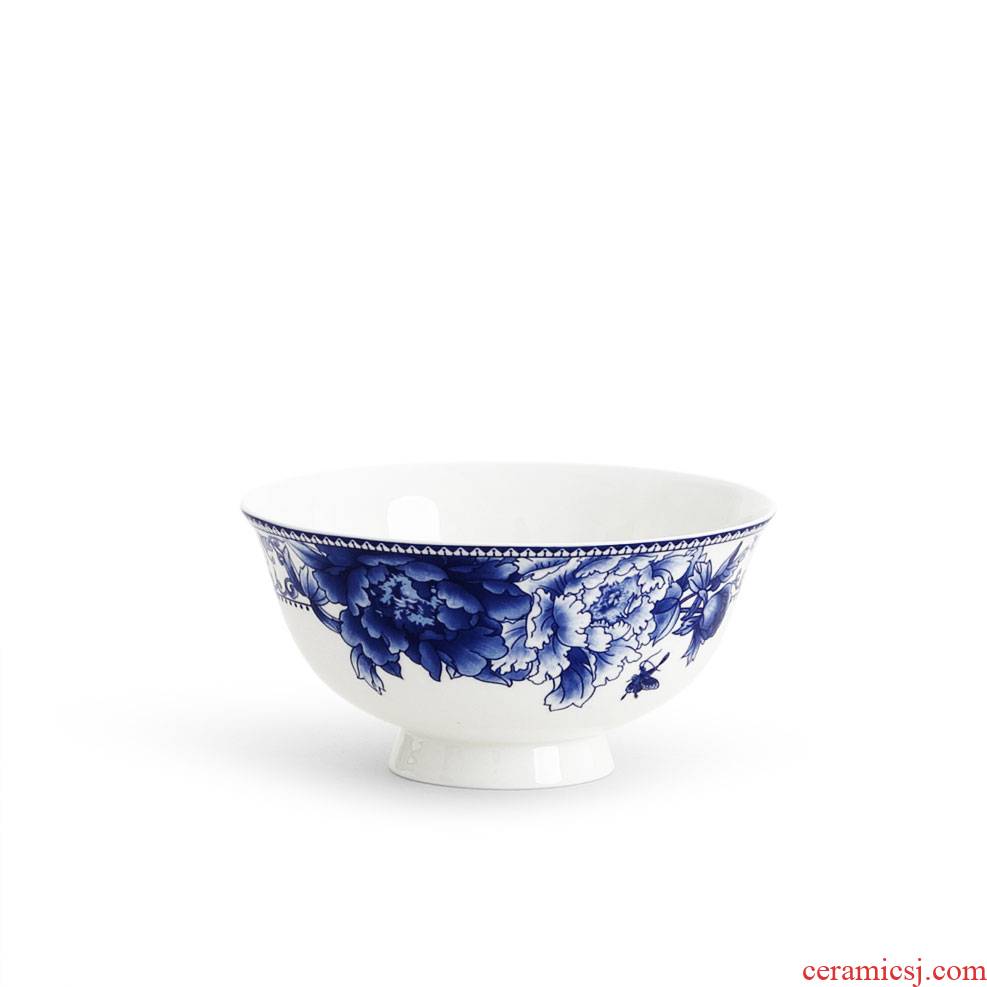Tableware bowl sets jingdezhen blue and white - glazed in jobs daily ipads porcelain rice bowls 4.5 inch customized bowls
