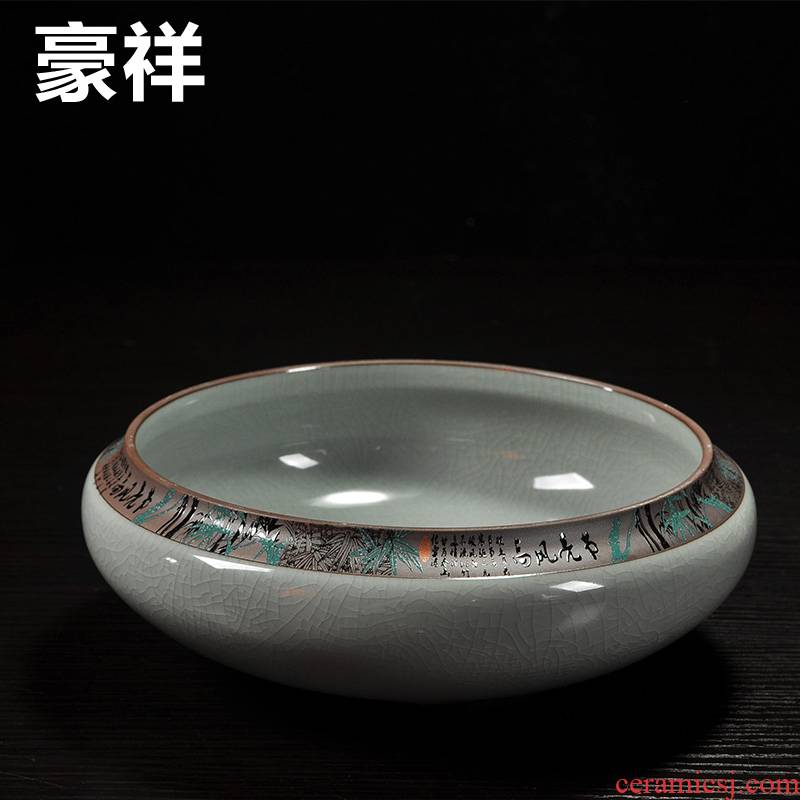 Howe cheung kung fu tea tea accessories cup for wash the writing brush washer wash tea brother your up up ceramic tea