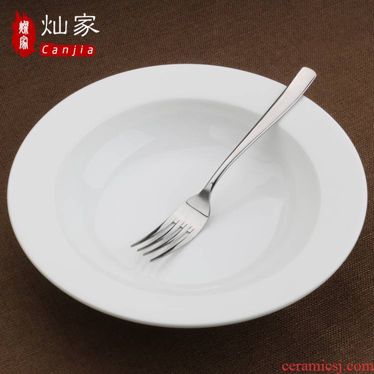 Can is home creative ceramic ceramic dish soup plate western - style food dish soup dish dish plate mail