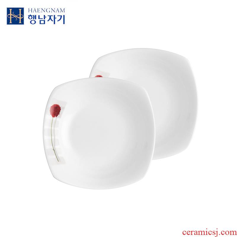 HAENGNAM Han Guoxing south China stands out 4/5.5 inch of small incision disc 2 only glair tableware