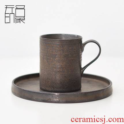 Unknown impression coffee cup retro ceramic cup creative contracted art cup coffee cups and saucers move