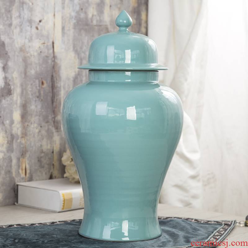 General jingdezhen ceramic pot home decoration model of new Chinese style living room club household soft adornment is placed