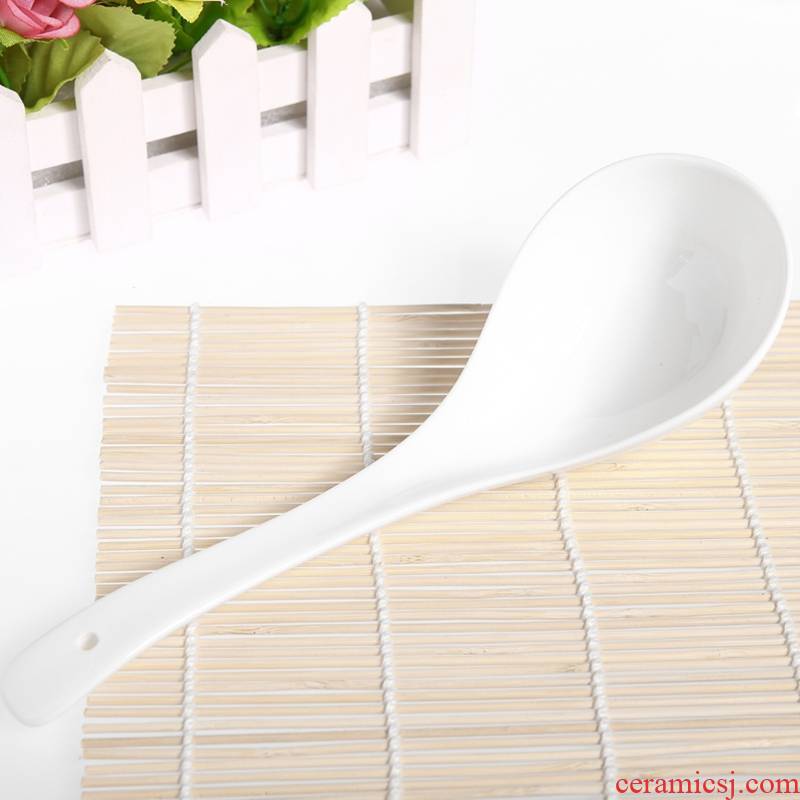 Big spoon of tangshan ipads porcelain spoon, rice shovel rice spoon Big spoon more