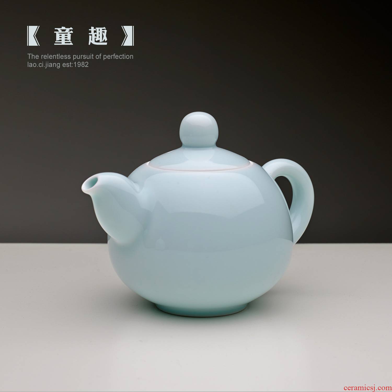 Jingdezhen porcelain old artisan checking pottery kung fu tea set traditional blue white porcelain technology on sale