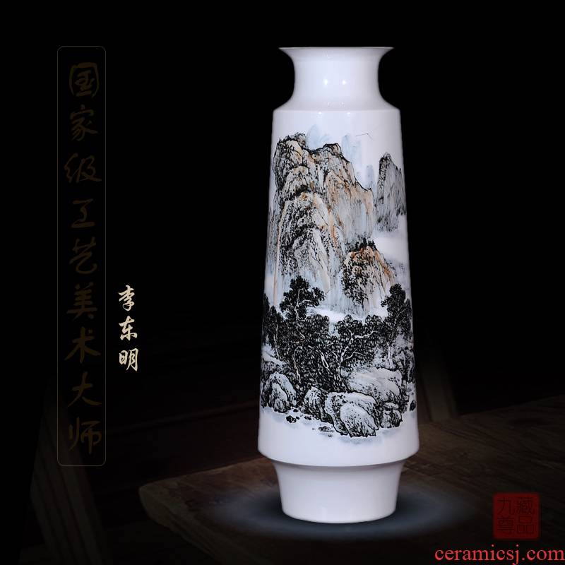 Jingdezhen ceramics dong - Ming li hand - made enamel vase khe sanh newest home decoration handicraft furnishing articles